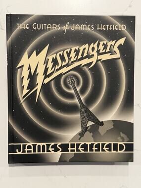 SIGNED James Hetfield Metallica Book Messengers the Guitars W/ COA AUTOGRAPH #12